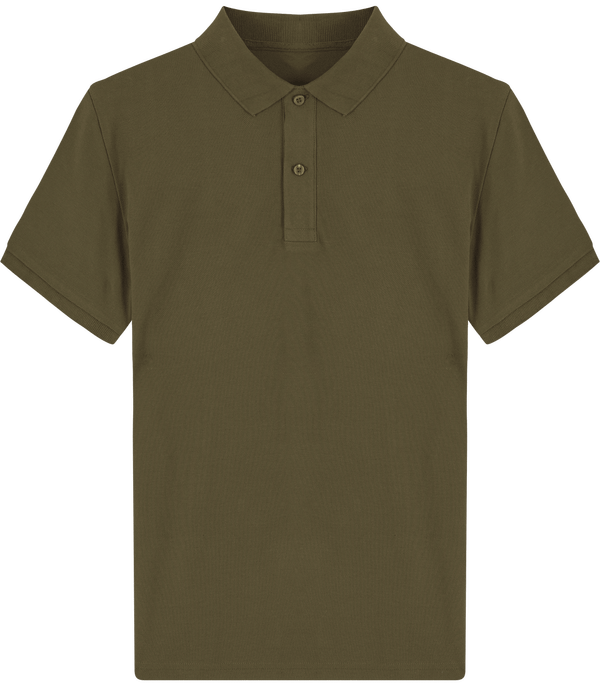 Polo homme bio stanley dedicator face British Khaki