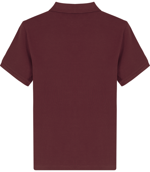 Polo homme bio stanley dedicator dos Burgundy