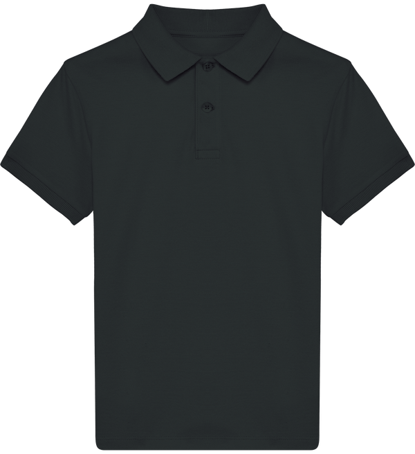 Polo enfant bio stanley mini sprinter face Black