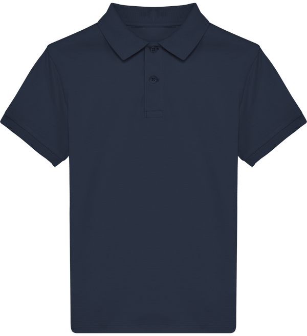 Polo enfant bio stanley mini sprinter face French Navy