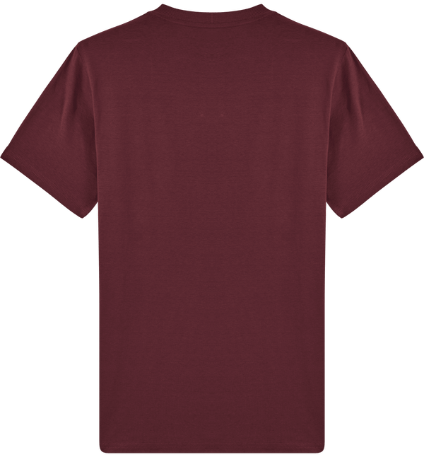 Tee shirt epais homme bio stanley sparker dos Burgundy