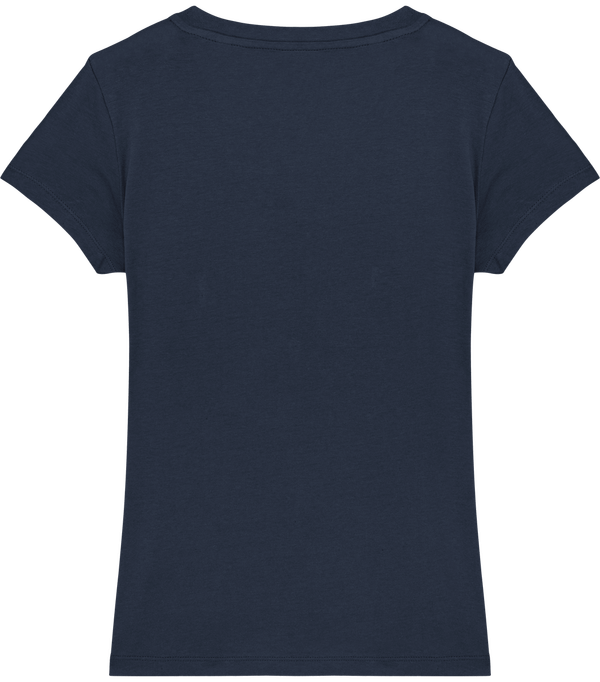 Tee shirt femme col v stella evoker dos French Navy