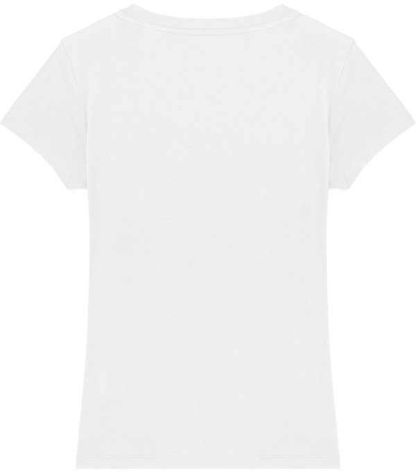 Tee shirt femme col v stella evoker dos White