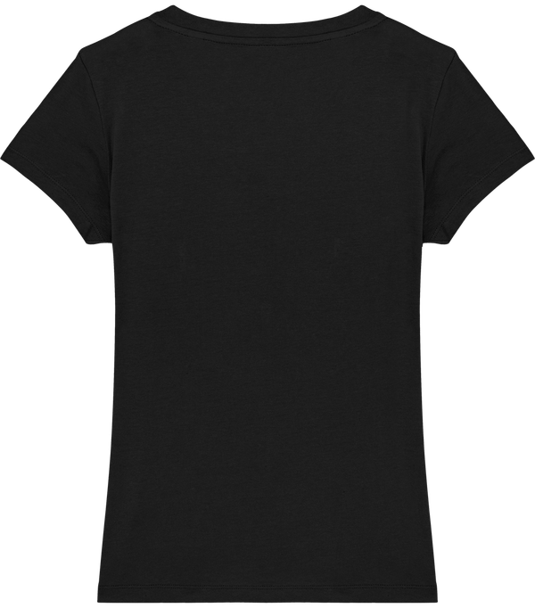 Tee shirt femme col v stella evoker dos Black