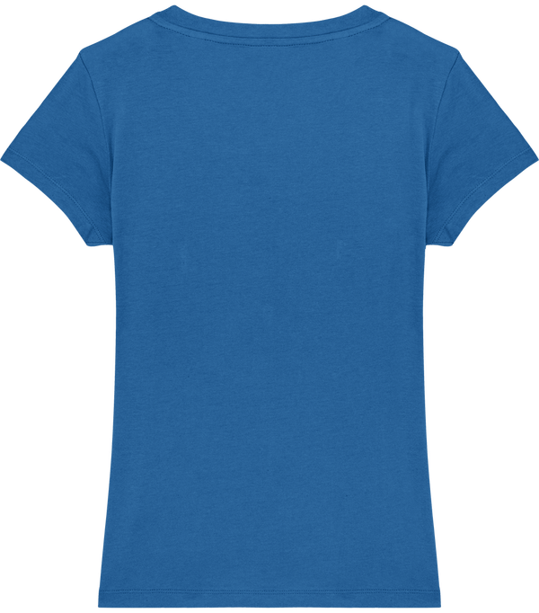 Tee shirt femme col v stella evoker dos Royal Blue