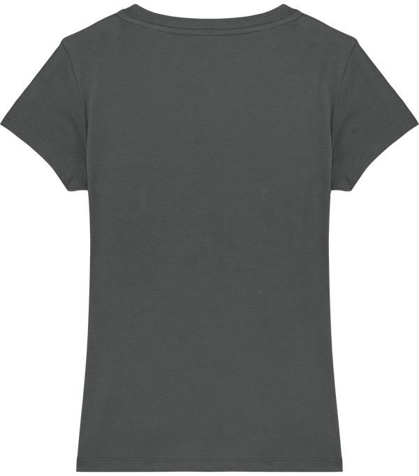 Tee shirt femme col v stella evoker dos Anthracite