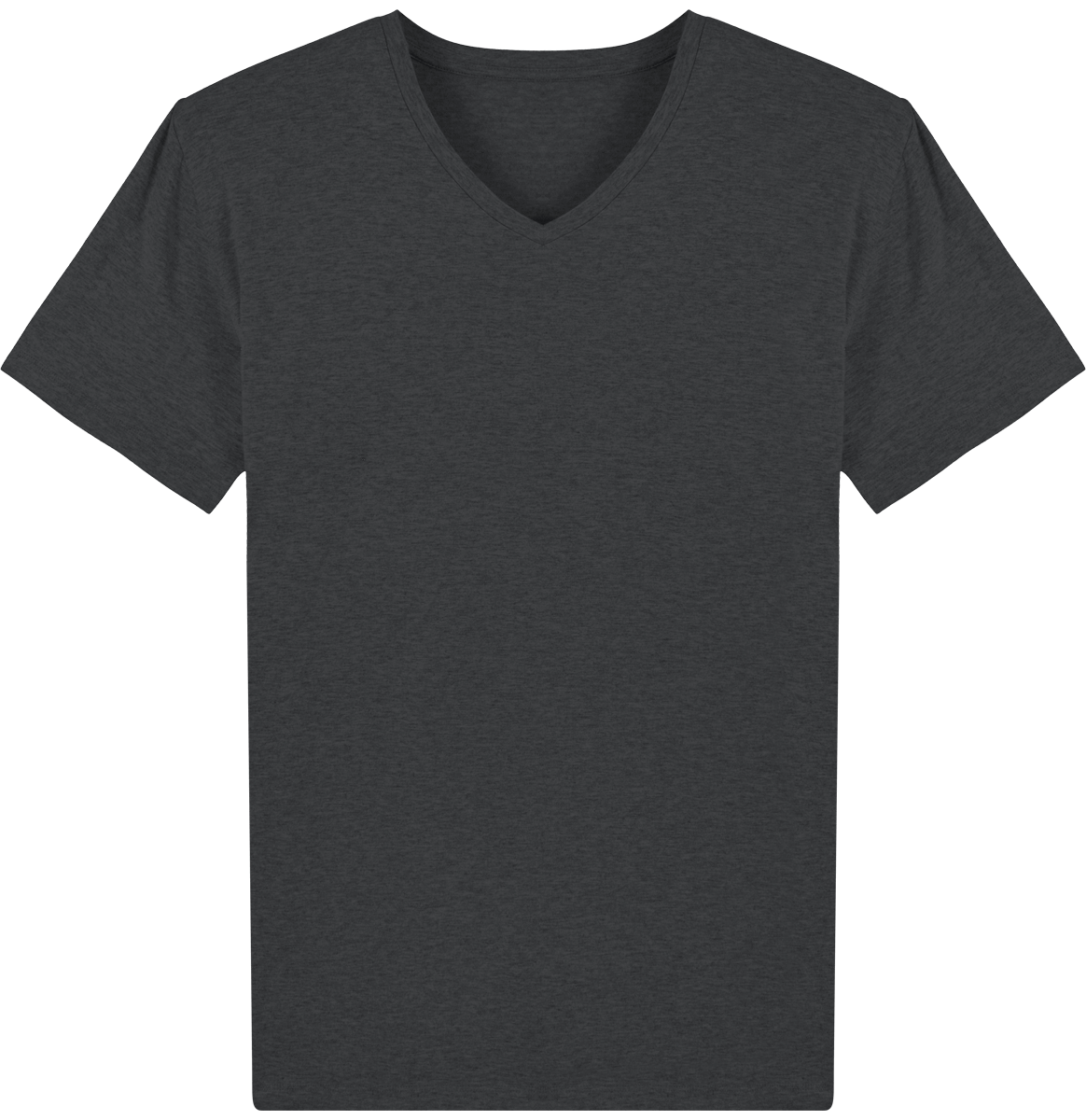 Tee shirt homme col v stanley presenter face Dark Heather Grey