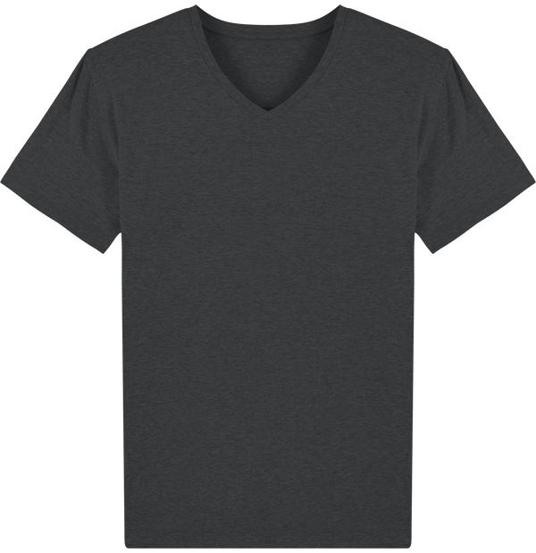 Tee shirt homme col v stanley presenter face Dark Heather Grey