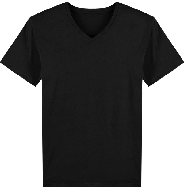 Tee shirt homme col v stanley presenter face Black