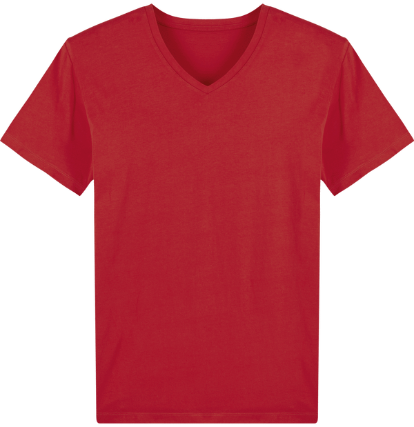 Tee shirt homme col v stanley presenter face Red