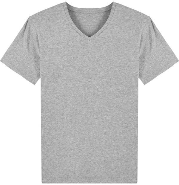 Tee shirt homme col v stanley presenter face Heather Grey