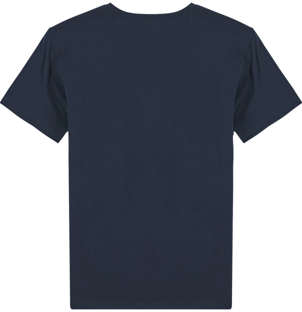 Tee shirt homme col v stanley presenter dos French Navy