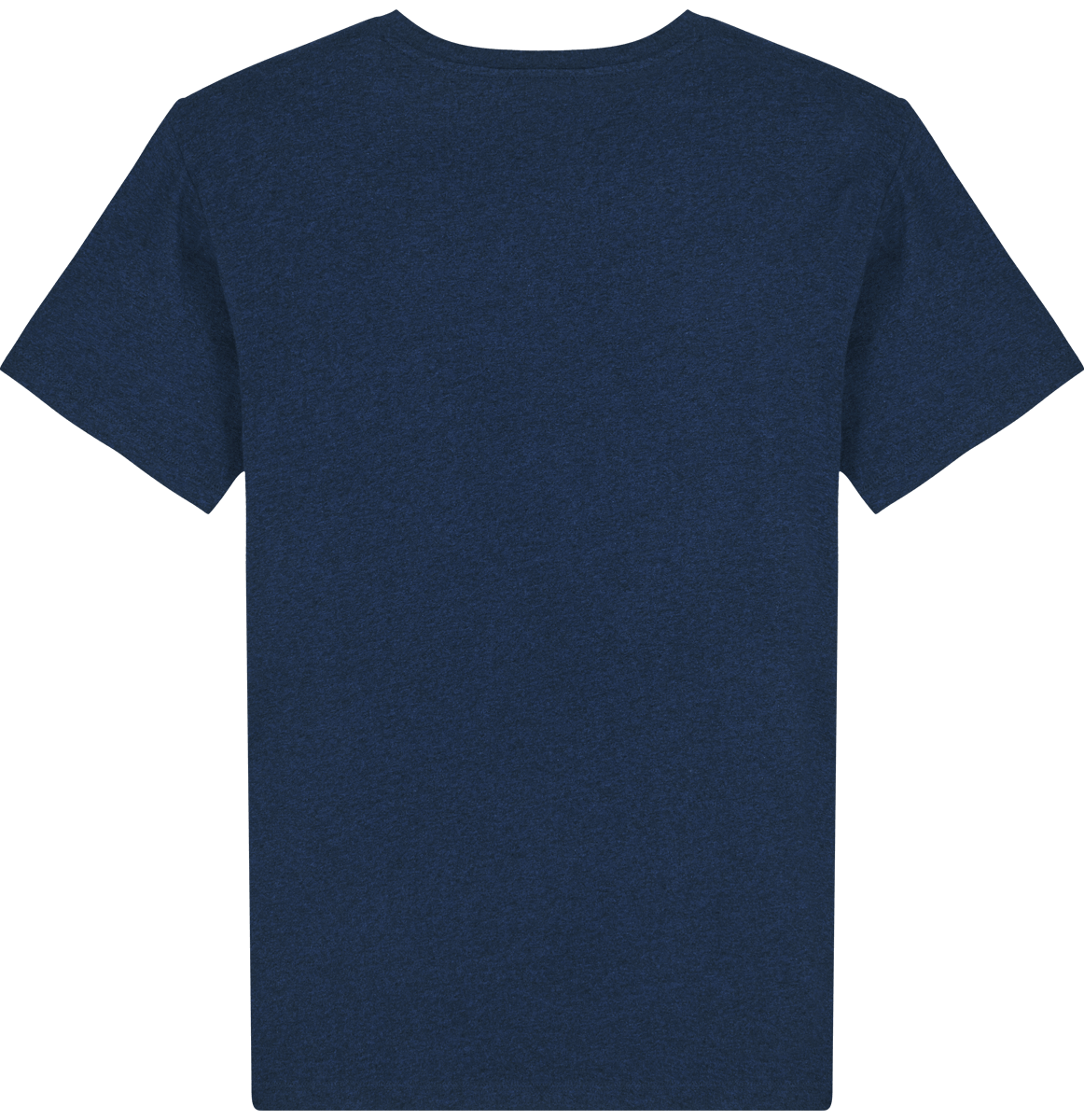 Tee shirt homme col v stanley presenter dos Black Heather Blue