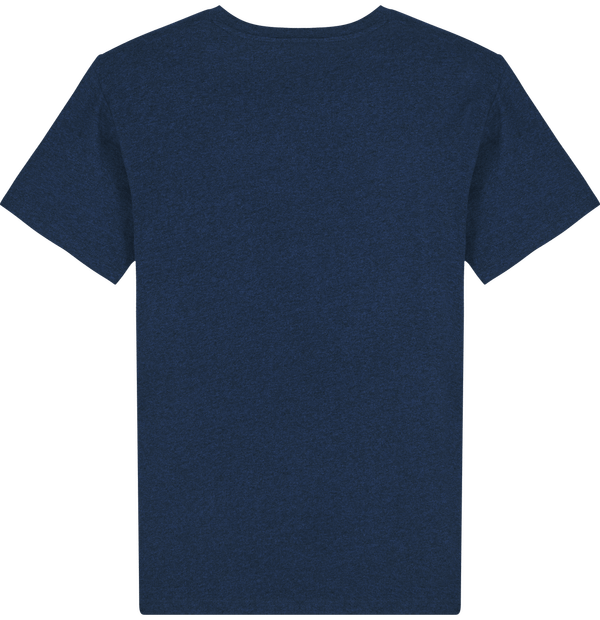 Tee shirt homme col v stanley presenter dos Black Heather Blue