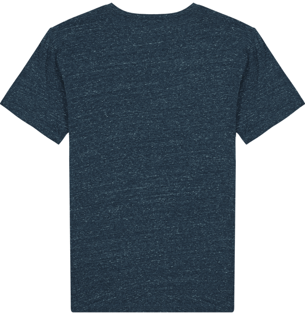 Tee shirt homme col v stanley presenter dos Dark Heather Denim
