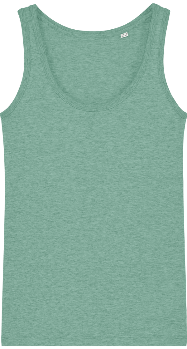 Debardeur femme stella dreamer face Mid Heather Green