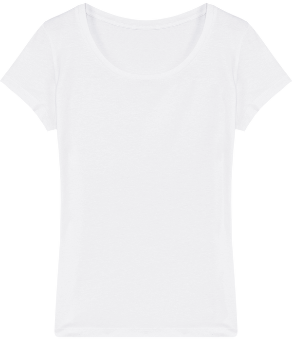 Tee shirt femme stella lover modal face White