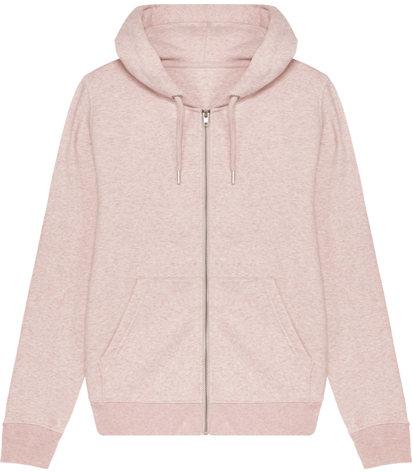 Sweat zip capuche femme stella editor face Cream Heather Pink
