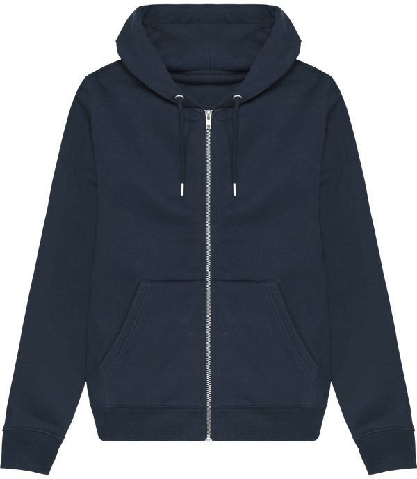 Sweat zip capuche femme stella editor face French Navy