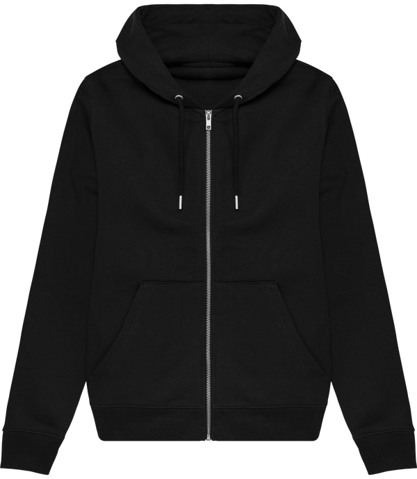 Sweat zip capuche femme stella editor face Black