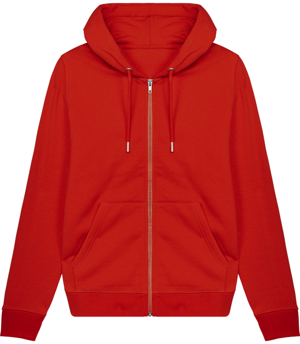 Sweat zip capuche femme stella editor face Bright Red