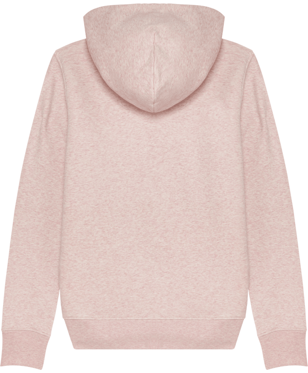 Sweat zip capuche femme stella editor dos Cream Heather Pink