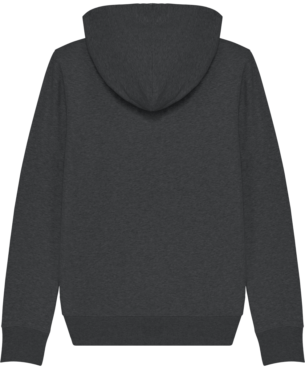 Sweat zip capuche femme stella editor dos Dark Heather Grey