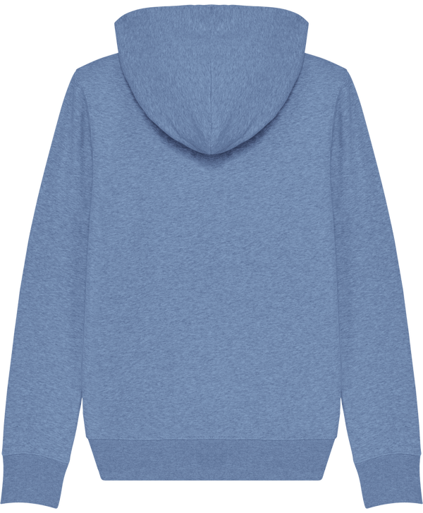 Sweat zip capuche femme stella editor dos Mid Heather Blue