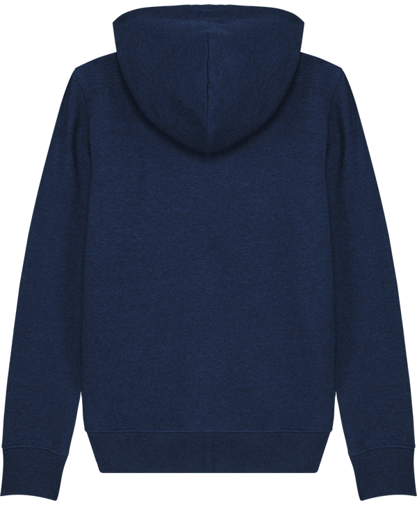 Sweat zip capuche femme stella editor dos Black Heather Blue