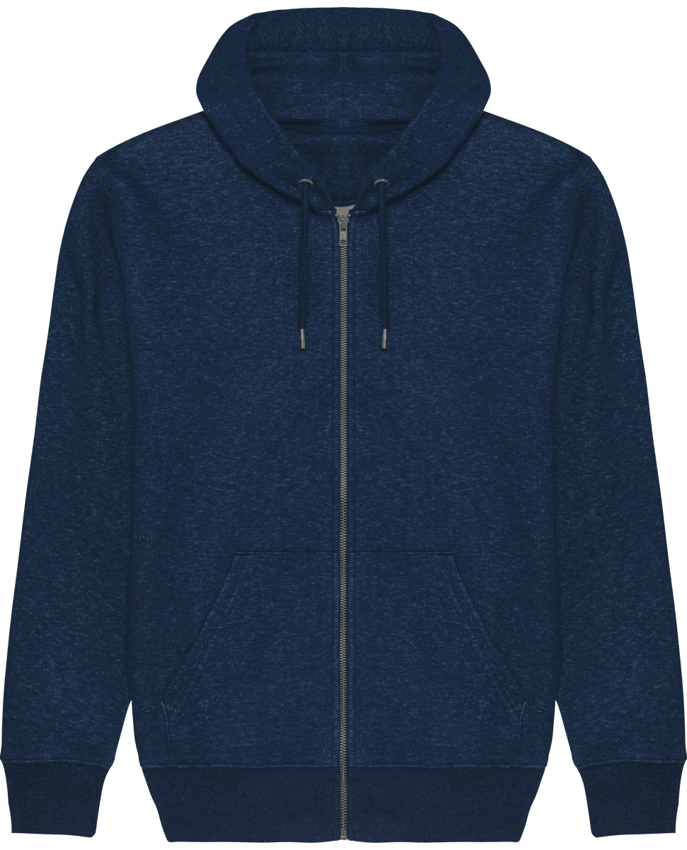 Sweat zip capuche homme stanley cultivator face Black Heather Blue