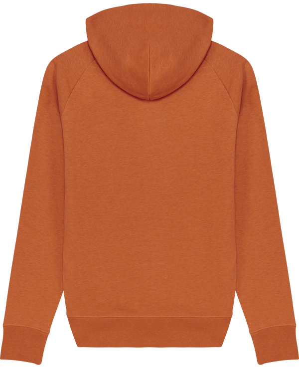 Sweat shirt homme stanley flyer dos Black Heather Orange