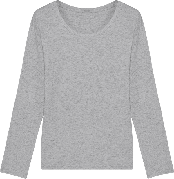 Tee shirt femme stella singer face Heather Grey