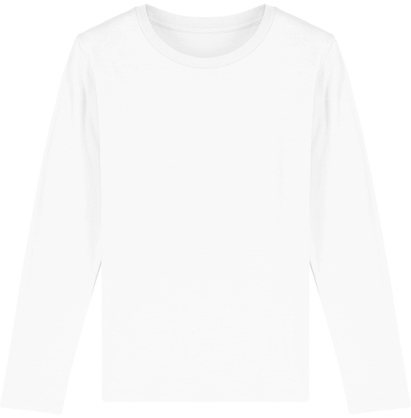 Tee shirt enfants manches longues mini hopper face White