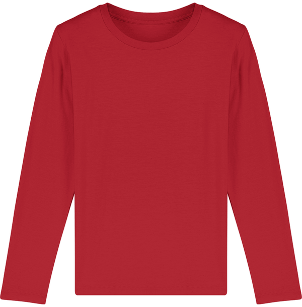 Tee shirt enfants manches longues mini hopper face Red