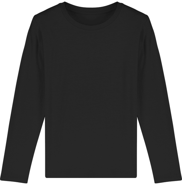 Tee shirt enfants manches longues mini hopper face Black