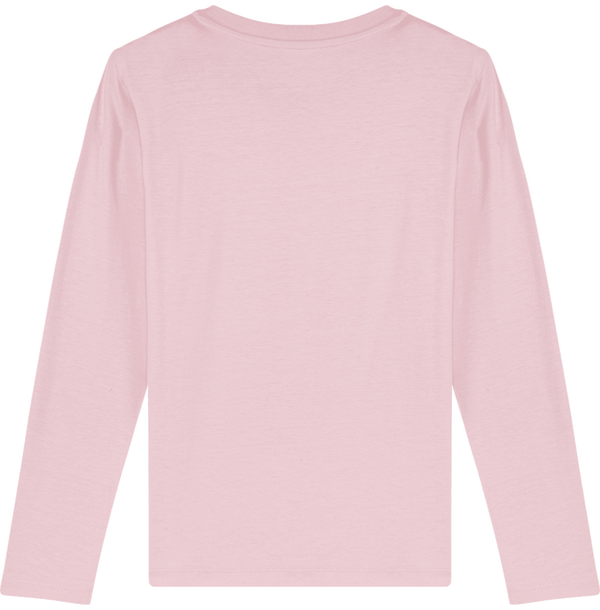 Tee shirt enfants manches longues mini hopper dos Cotton Pink