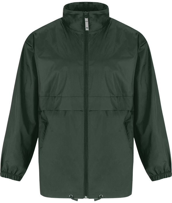 Very Practical Men's Windbreaker To Customize Bottle Green