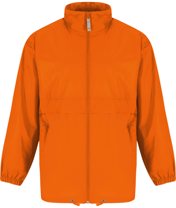 Very Practical Men's Windbreaker To Customize Orange