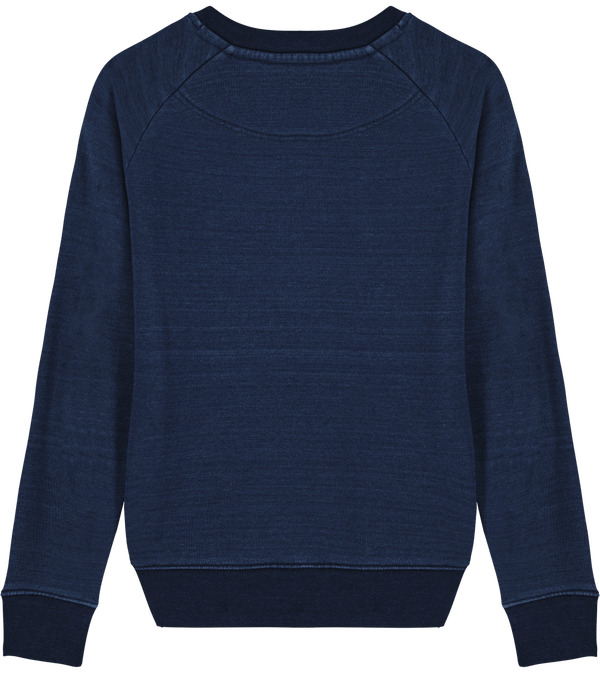Sweat col rond femme stella tripster denim dos Dark Washed Indigo