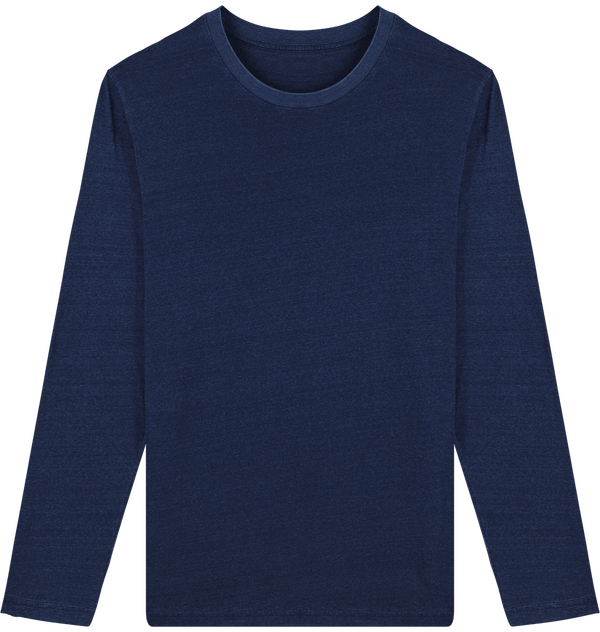 Tee shirt homme stanley shuffler denim face Dark Washed Indigo