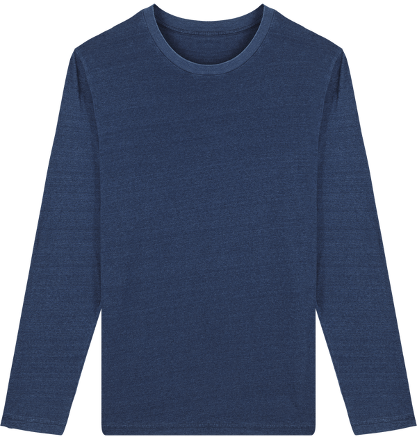 Tee shirt homme stanley shuffler denim face Mid Washed Indigo