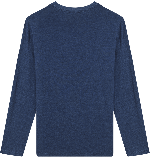 Tee shirt homme stanley shuffler denim dos Mid Washed Indigo