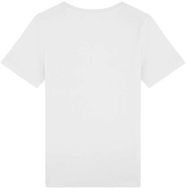 Tee shirt unisexe avec fente laterale stanley live dos White