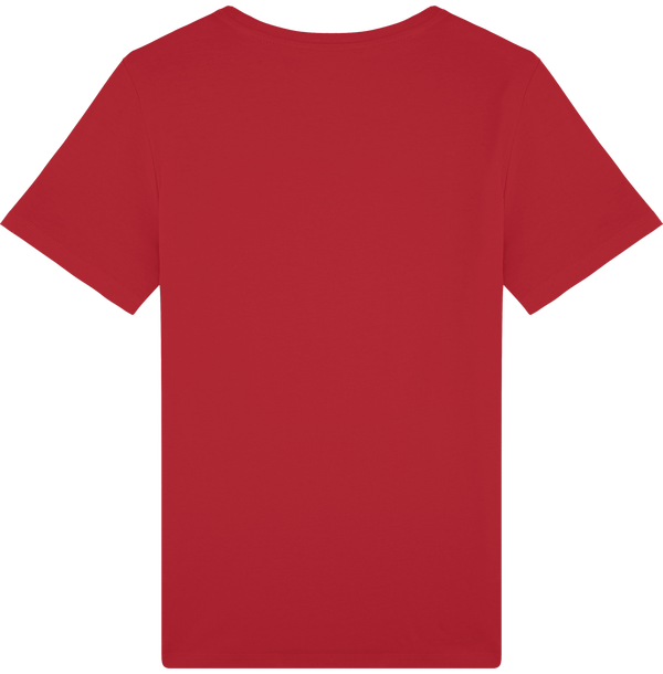 Tee shirt unisexe avec fente laterale stanley live dos Red