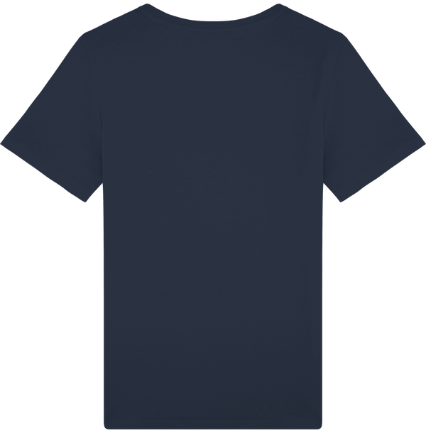 Tee shirt unisexe avec fente laterale stanley live dos French Navy