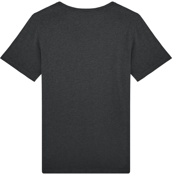 Tee shirt unisexe avec fente laterale stanley live dos Dark Heather Grey