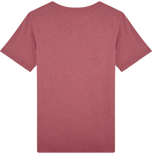 Tee shirt unisexe avec fente laterale stanley live dos Heather Cranberry