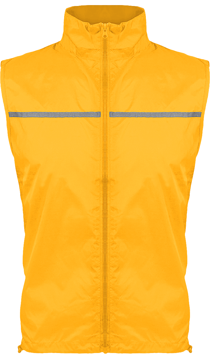 Gilet De Course Sans Manches Réfléchissant | Broderie Et Impression  Yellow