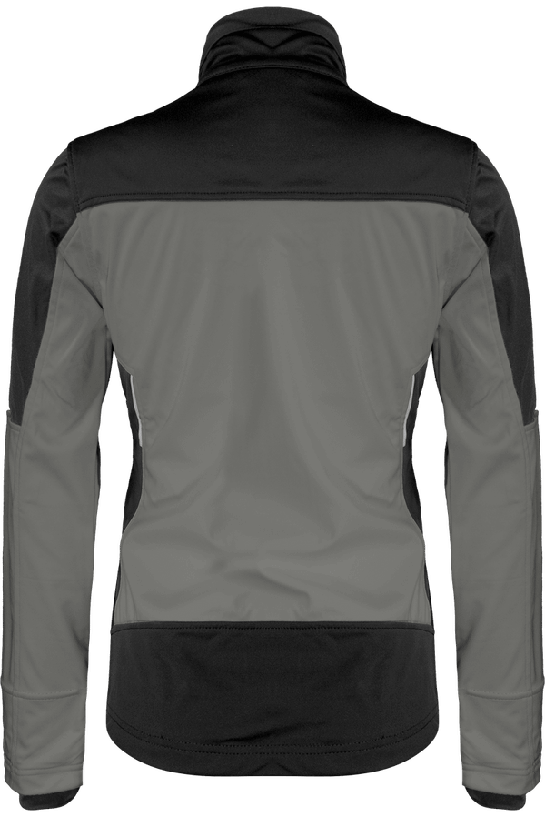 Veste softshell bicolore femme dos Titanium / Black