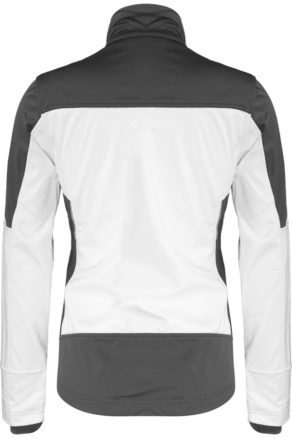 Veste softshell bicolore femme dos White / Titanium